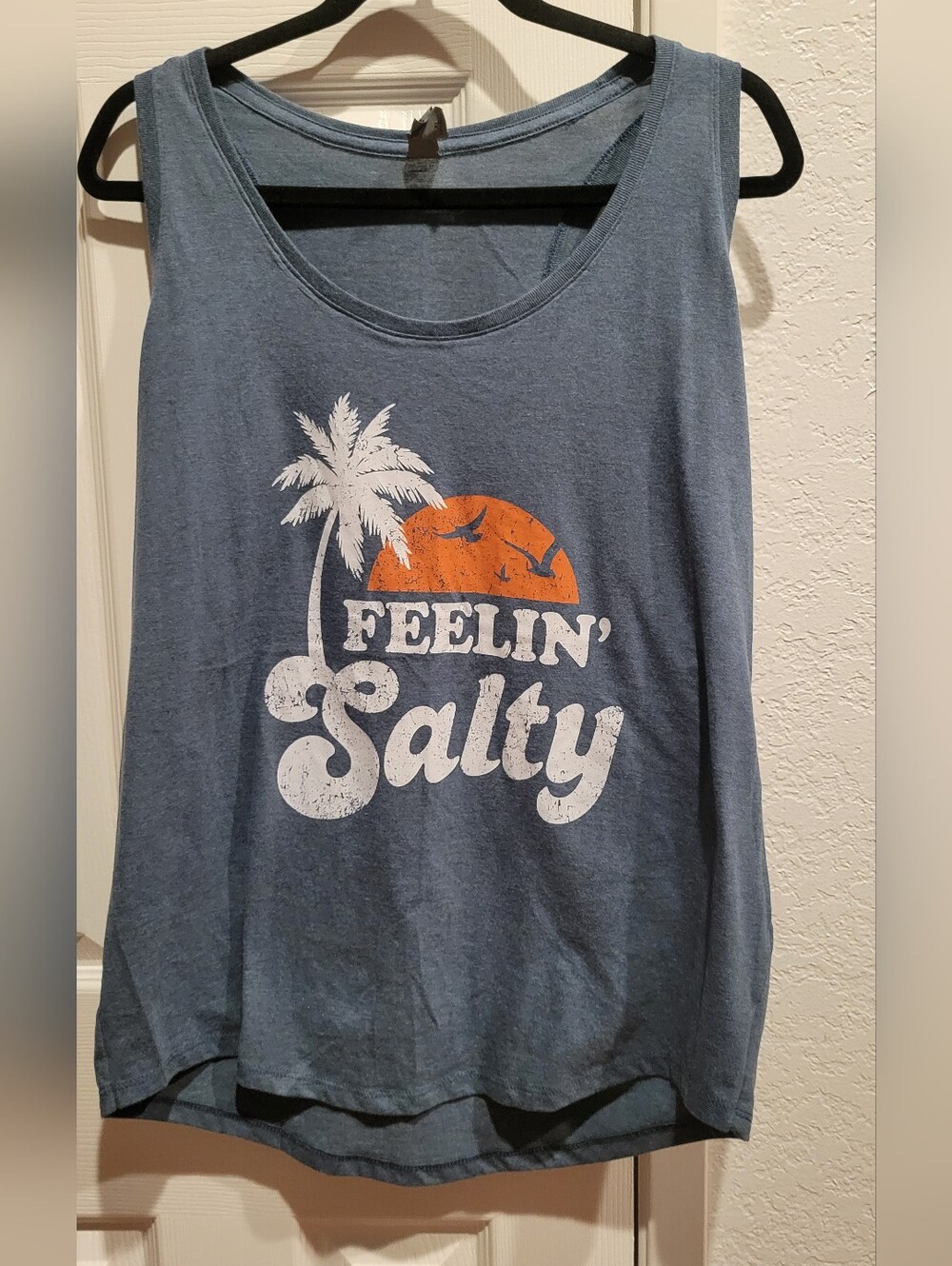 Feelin' Salty Blue Graphic Tank